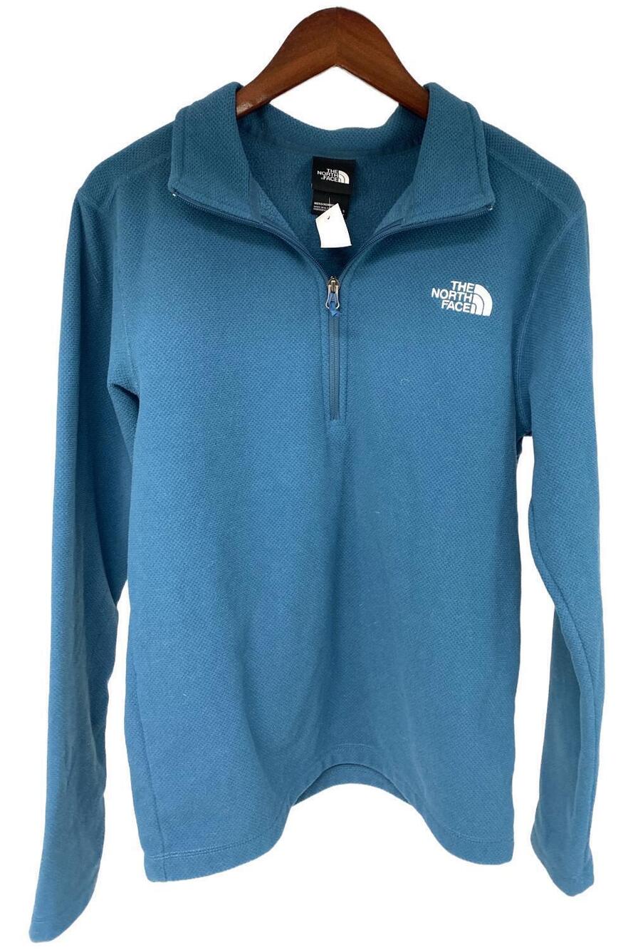 The North Face Men's Textured Cap Rock Quarter-Zip Sweater Teal